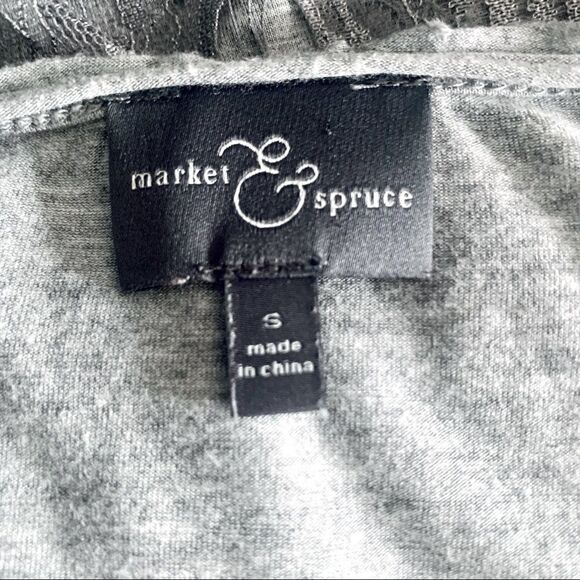 Market & Spruce Memphis Lace Overlay Top. Sz Small - Picture 12 of 13